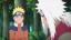 Jiraya a été sévèrement blessé par Urashiki. Réfugié dans une faille rocheuse avec Boruto et Naruto,  l’"ermite pervers" se demande comment leur redoutable ennemi peut prévoir aussi précisément les mouvements adverses. Sasuke, quant à lui, est recueilli par Sakura.